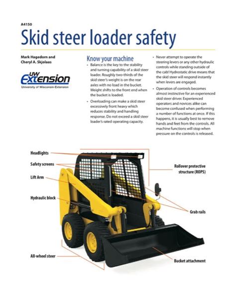 skid steer training pdf